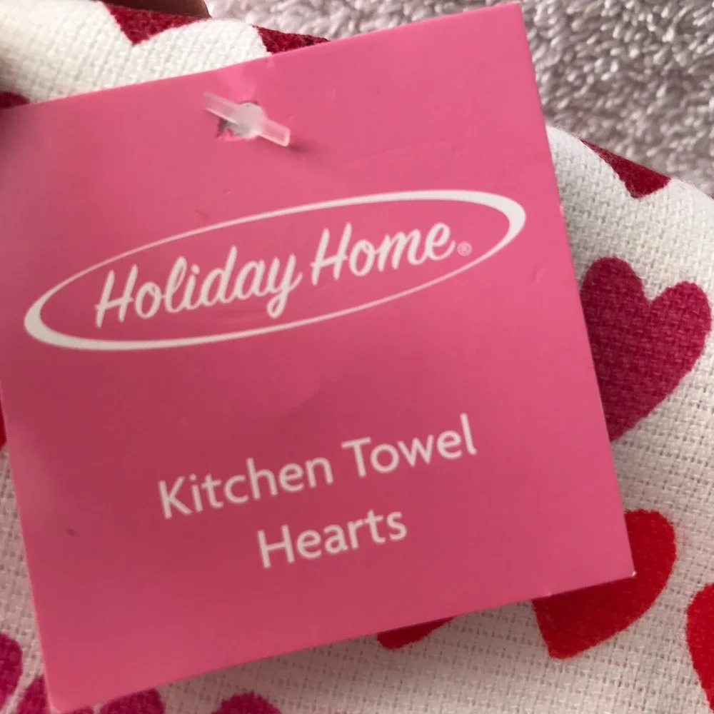 Holiday Home - Kitchen Towel Hearts - 16 X 24